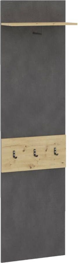 FMD -Kapstok-wandgemonteerd-met-schap-50x23x188-cm-matera-artisan-eiken