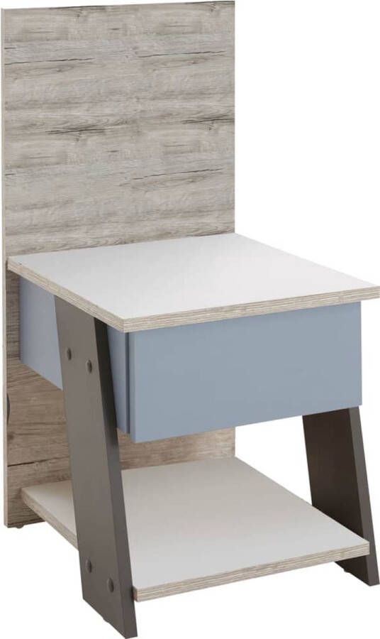 FMD -Nachtkastje-met-1-lade-34 2x39x69-cm-zandeikenkleurig