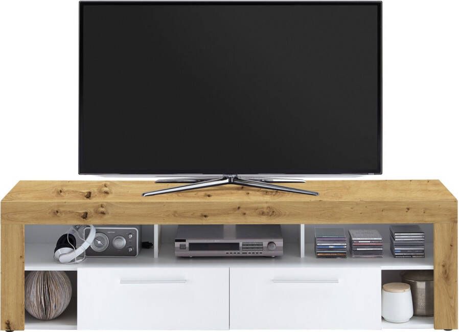 FMD TV Meubel Tv-meubel Vidi 180cm Bruin; Betonlook