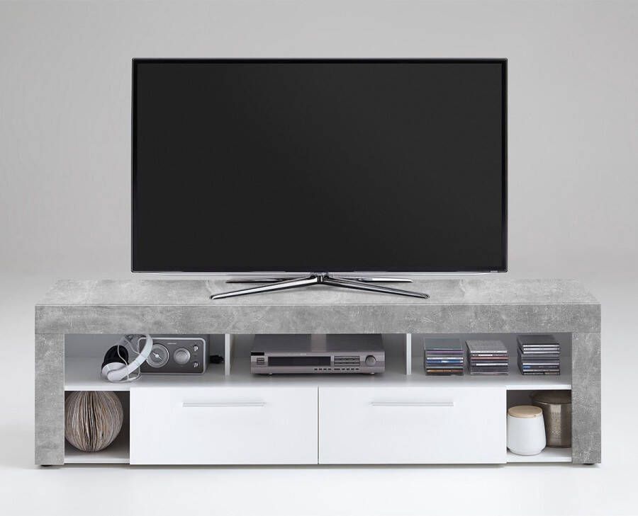 FMD TV Meubel Tv-meubel Vidi 180cm Grijs; Betonlook