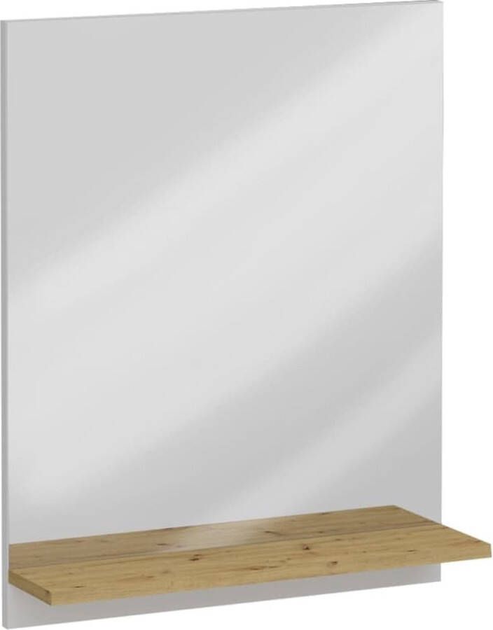 FMD -Wandspiegel-met-schap-54 5x13 5x67 5-cm-artisan-eiken