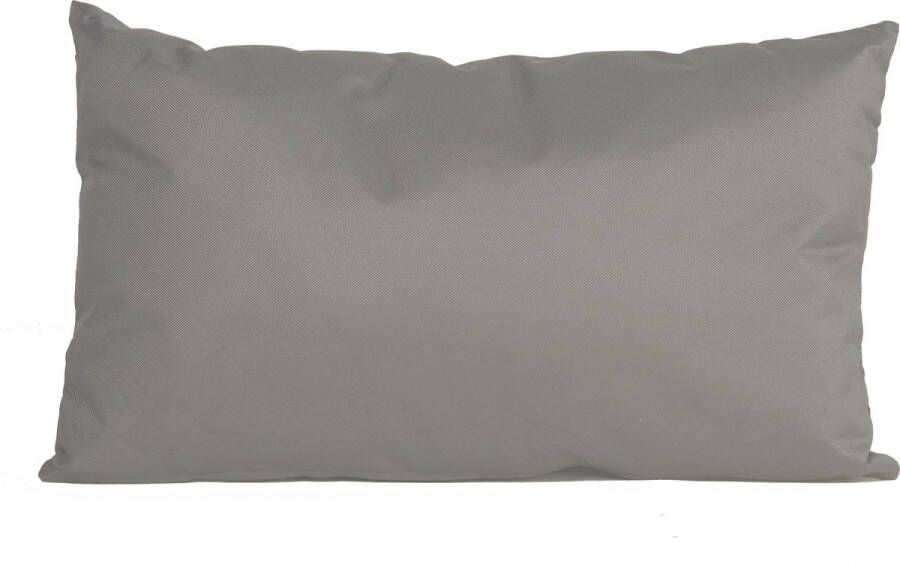 Anna's Collection Bank Sier kussens voor binnen en buiten in de kleur grijs 30 x 50 cm Tuin huis kussens