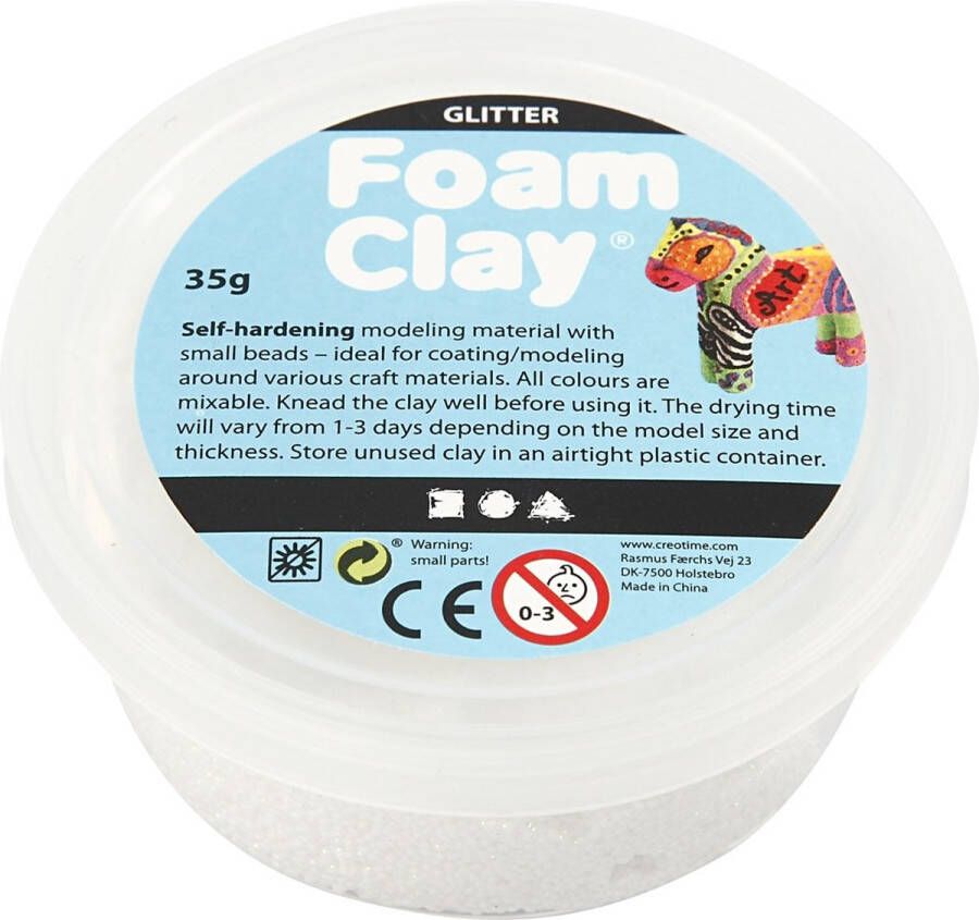 Foam Clay Creativ Company Boetseerklei Wit 35 g 1 stuk(s)
