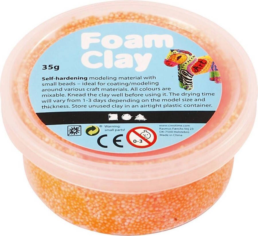 Foam Clay klei Neon oranje 35 gram (78928)