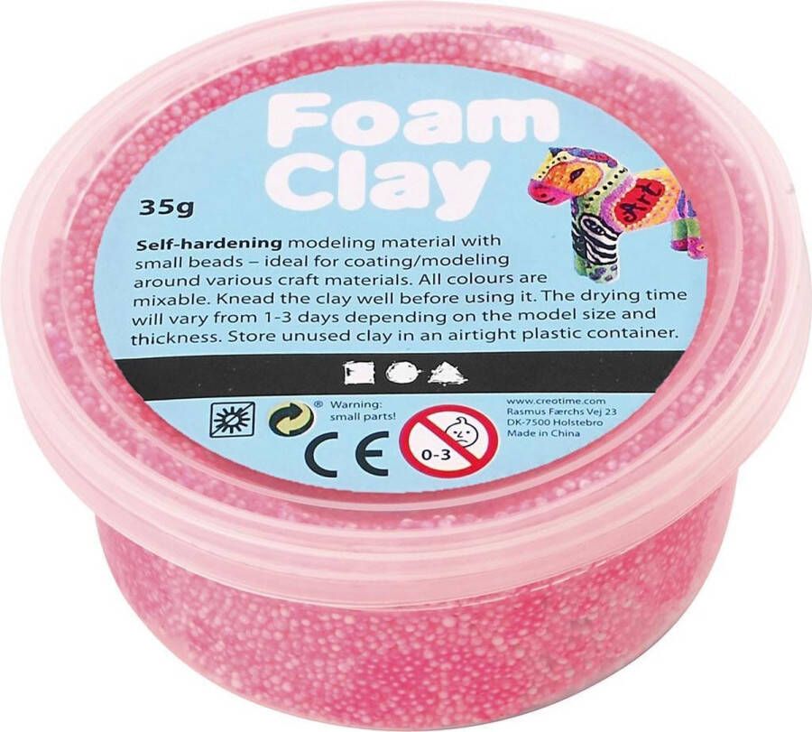 Foam Clay klei Neon roze 35 gram (78926)