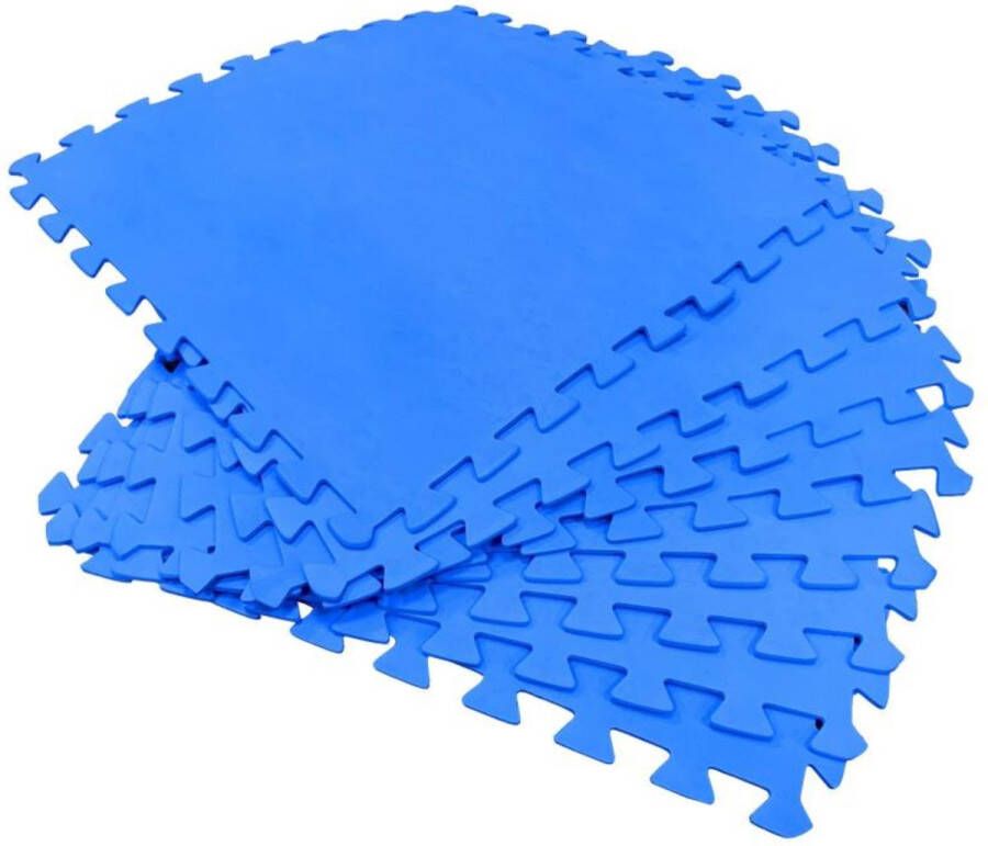 Foamgoods Zwembadtegels Vloertegels 8 Stuks 50 x 50 cm- Zwembad Ondervloer Extra Sterk- 2m² Foamtegels