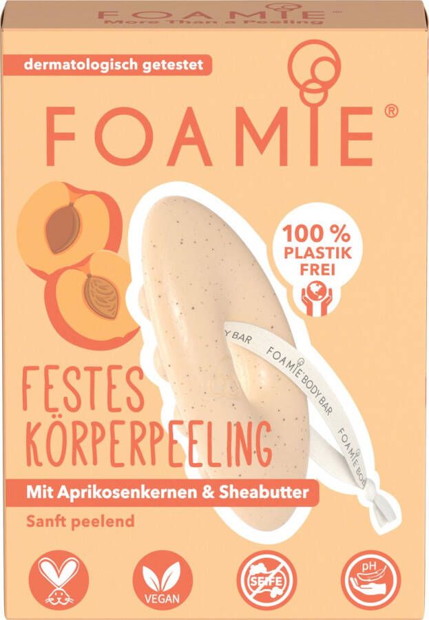 Foamie Abrikozenzaad & Shea Butter Solid Body Scrub 80 g