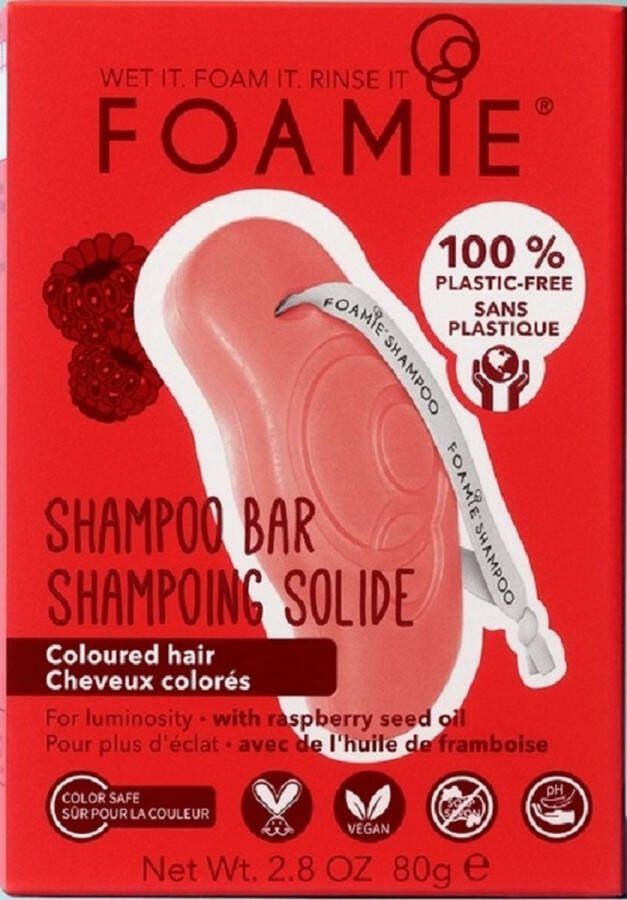 Foamie shampoo bar 80 gram met frambozenolie