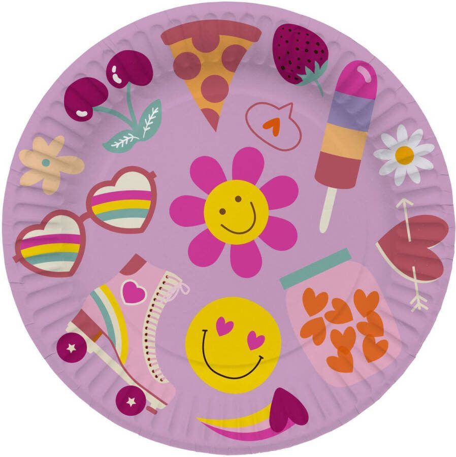 Folat Borden boho girlz 23 cm (8 stuks)