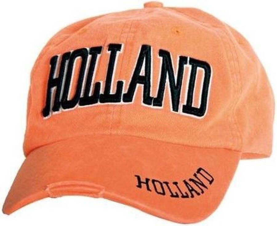 Folat Cap oranje met zwarte letters Holland cap voetbal oranje Collector's item