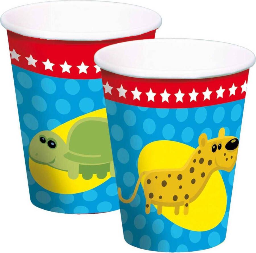 Folat Party Products Animal Party Dieren Bekers 8 stuks
