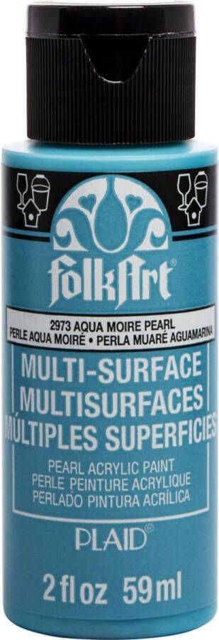 Folk Art Multi-surface Acrylverf 2973 Aqua Moire Folkart 59 ml
