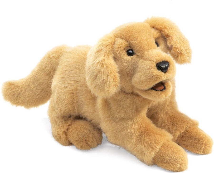 Folkmanis Handpop Golden Retriever Baby Golden Retriever Puppy