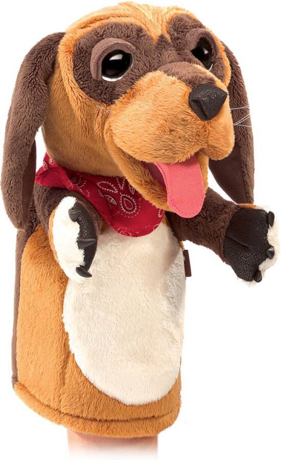 Folkmanis Hund für die Puppenbühne Dog Stage Puppet Hond Poppentheater handpop