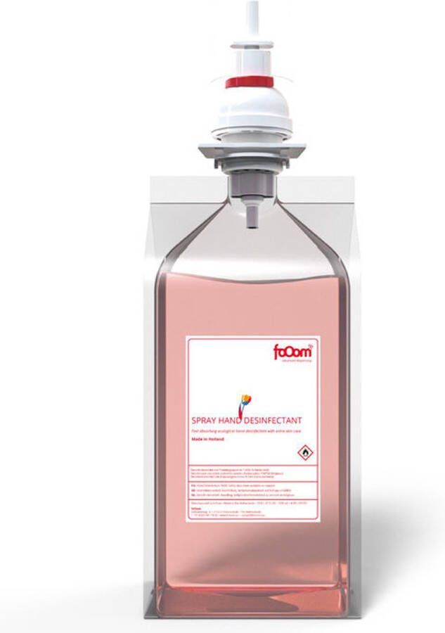 Fooom Desinfecterende Handgel voor in Dispenser 6 x 1000ml