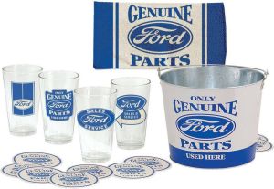 Ford Genuine Parts Bierglas Cadeau Set 18 Delige Set