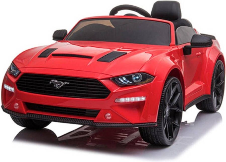 Mustang Kinder Accu Auto leder zitje rubberen banden! | Elektrische Kinderauto | Met afstandsbediening