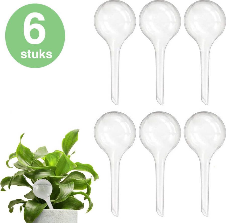 ForDig Waterdruppelaar (6 stuks) Druppelsysteem voor Kamerplanten 28 CM Ø 9 CM Waterbol Waterafgiftesysteem