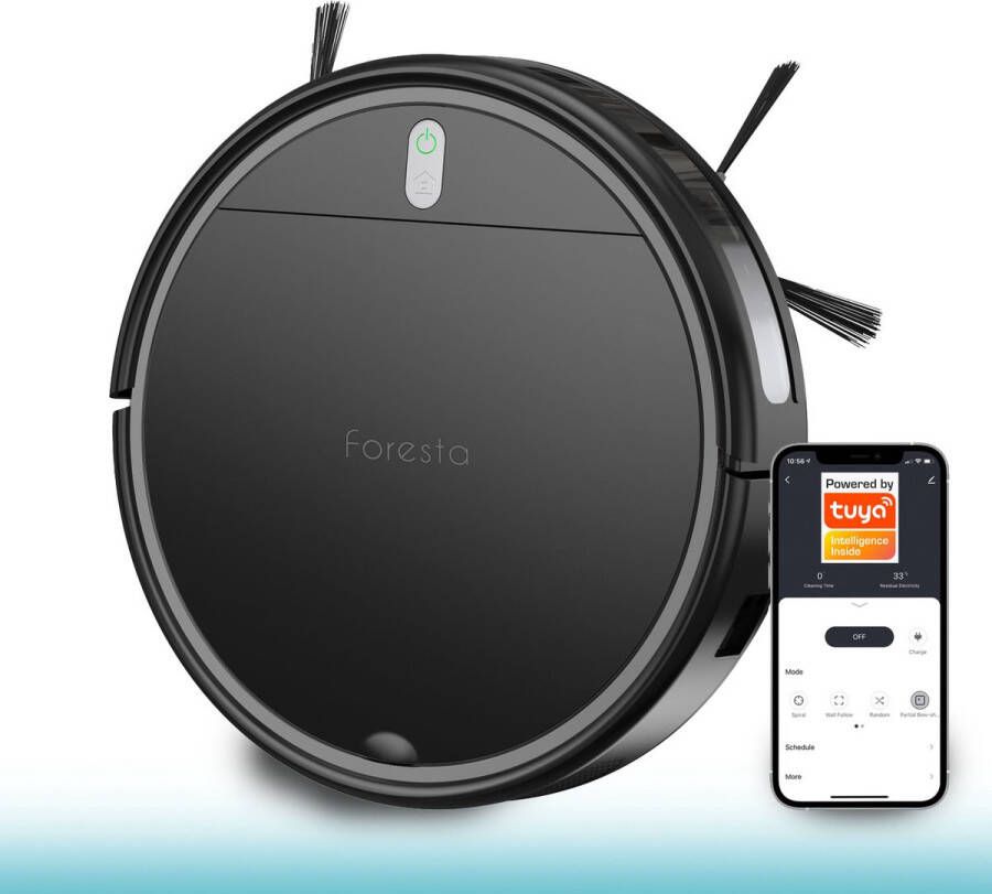 Foresta robotstofzuiger XR5000 Met dweilfunctie en automatische laadstation Robotstofzuigers ideaal voor huisdieren