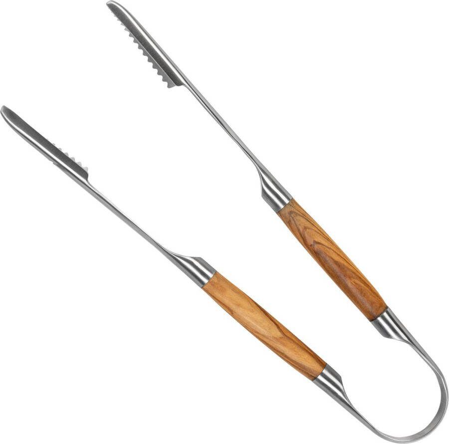 Forged BBQ tang XL olijfhout