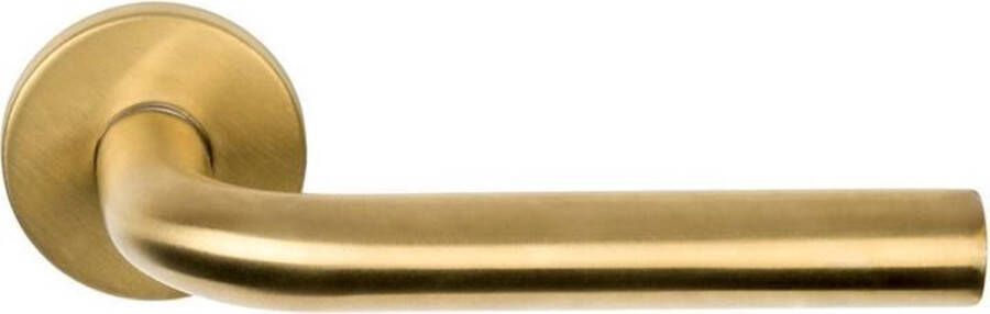 Formani BASIC LBIII-19 deurkruk op rozet PVD mat goud 1501D144IMXX0
