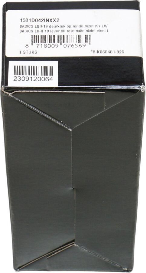 Formani deurkruk op rozet 19mm links basics mat rvs lb2-19