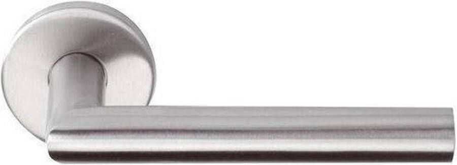 Formani linox basic deurkruk RVS LB-II 19mm op rozet (paar)