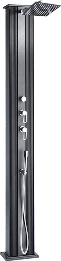 Formidra Buitendouche Dada Straight antraciet geborsteld aluminium