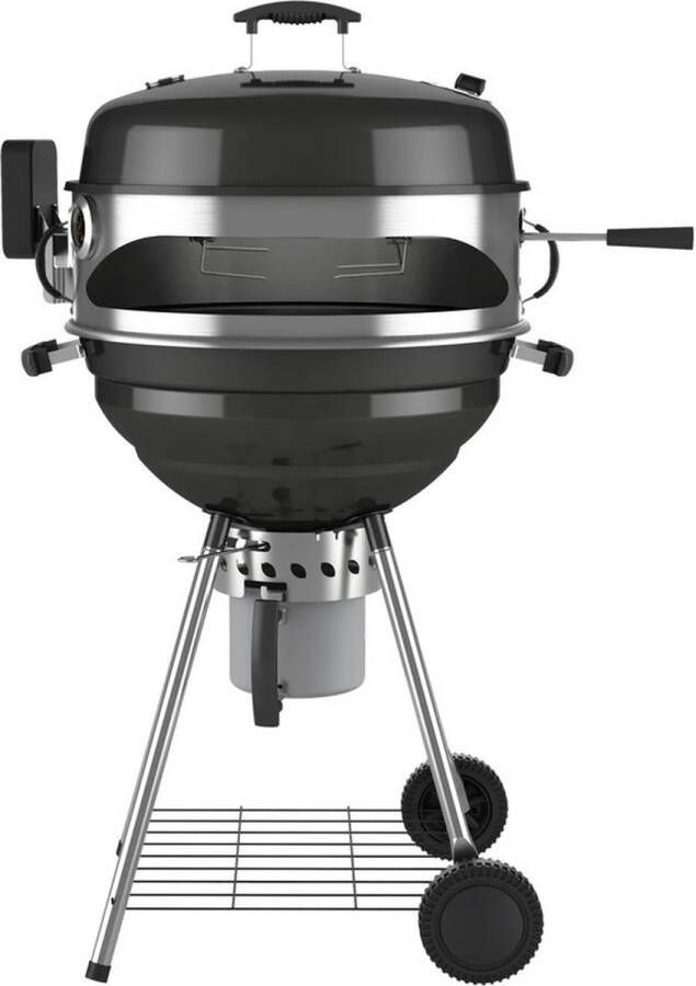 Fornetto Explorer Deluxe Houtskoolbarbecue met Pizza Oven Ring en Rotisserie BBQ Barbeque Barbecue vaderdag cadeau