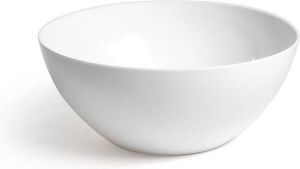 Forte Plastics 4x kunststof schaaltjes kommetjes in het wit 1500 ml 20 x 20 x 8 cm Keukenbenodigdheden