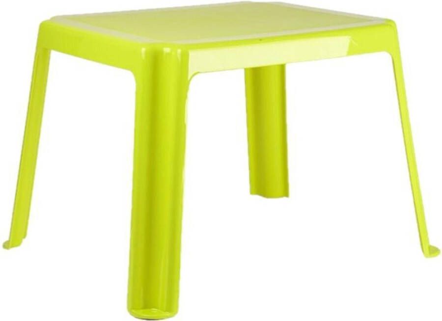 Forte Plastics Kunststof kindertafel groen 55 x 66 x 43 cm Kindertafel buiten Bijzettafel