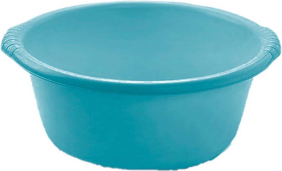 Forte Plastics Kunststof teiltje afwasbak rond 10 liter turquoise Afmetingen 40 x 38 x 15 cm Huishouden