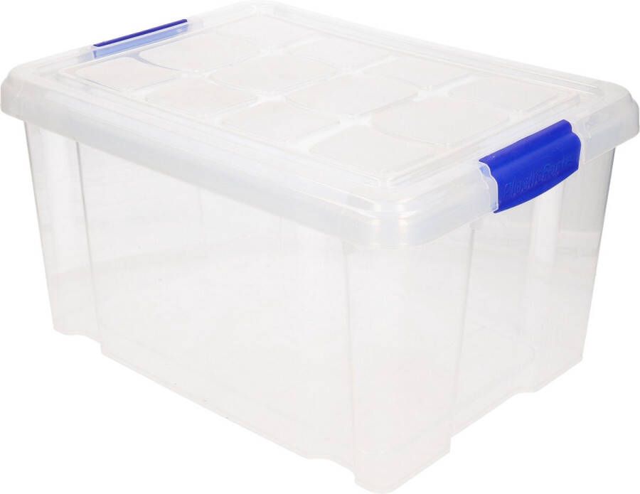 Forte Plastics Opbergbox met deksel 5 liter transparant kunststof Opbergbox