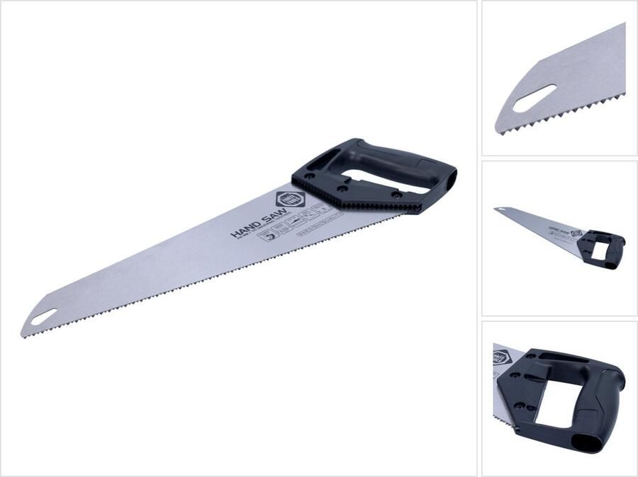 FORTE Tools Foxtail 40 cm 7 TPI Premium zaag klassieke handzaag met ergonomische rubberen handgreep zaag voor hout kunststof enz. met universele vertanding Made in Sweden ( 000051083436 )