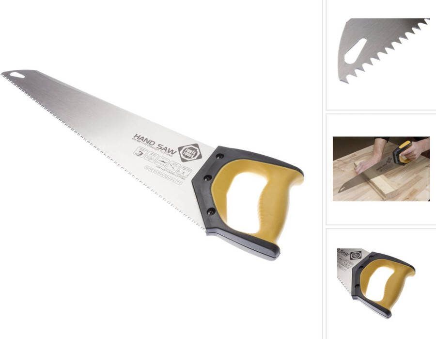 FORTE Tools Foxtail 45 cm 7 TPI Premium zaag klassieke handzaag met ergonomische rubberen handgreep zaag voor hout kunststof enz. met doorlopende vertanding Made in Sweden ( 000051083441 )
