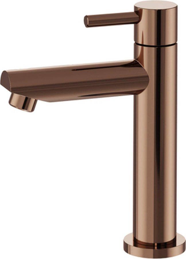 FortiFura Calvi Fonteinkraan 14.4cm opbouw 1gats geborsteld koper PVD