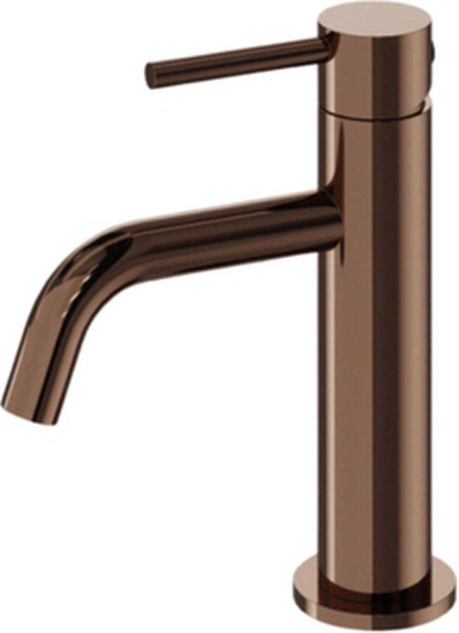 FortiFura Calvi Slim Wastafelkraan 17.3cm opbouw geborsteld koper PVD