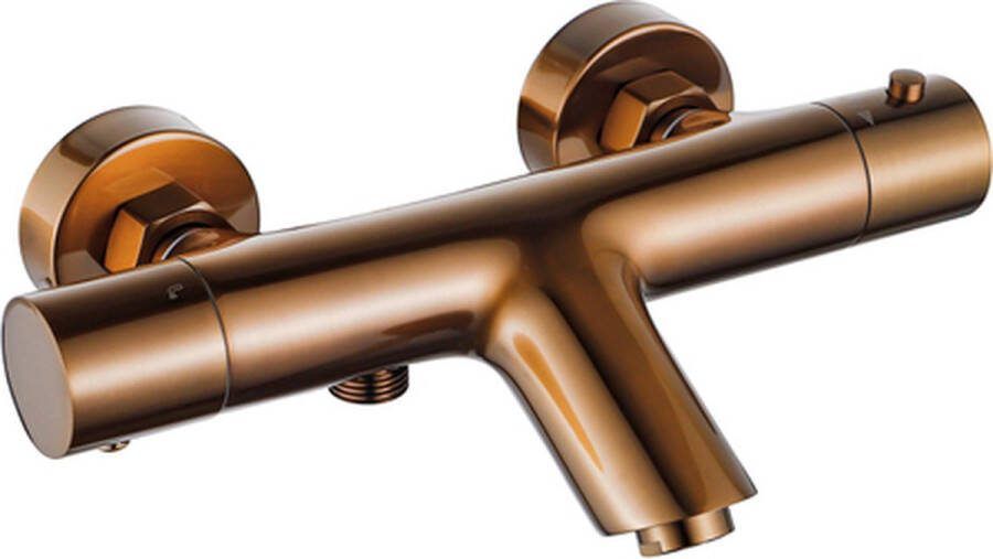 FortiFura Calvi Thermostatische Badkraan geborsteld koper PVD