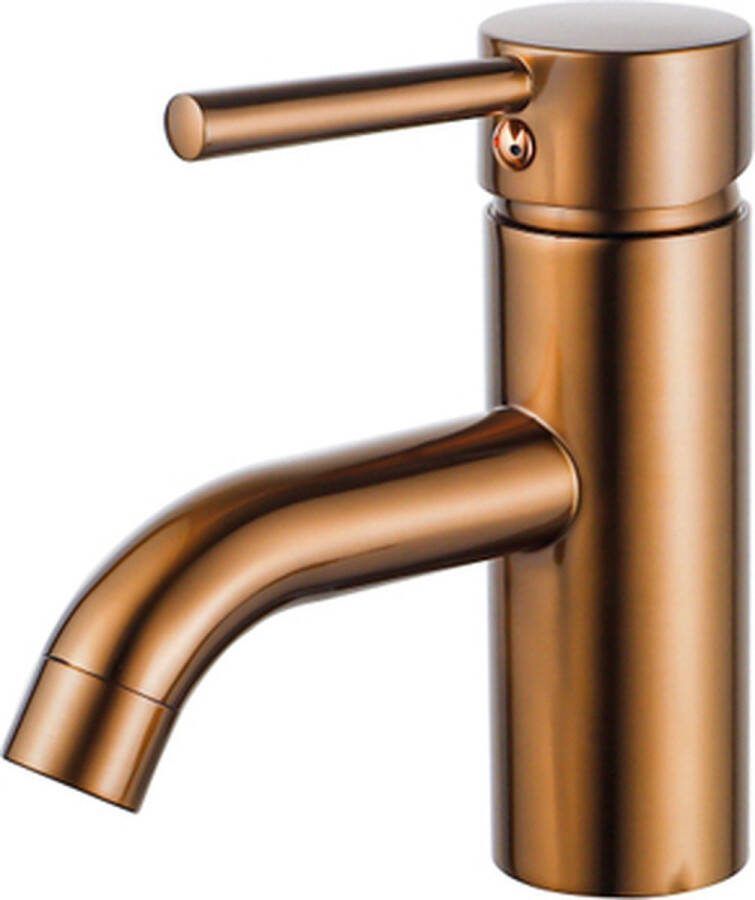 FortiFura Calvi Wastafelkraan 14.6cm opbouw geborsteld koper PVD