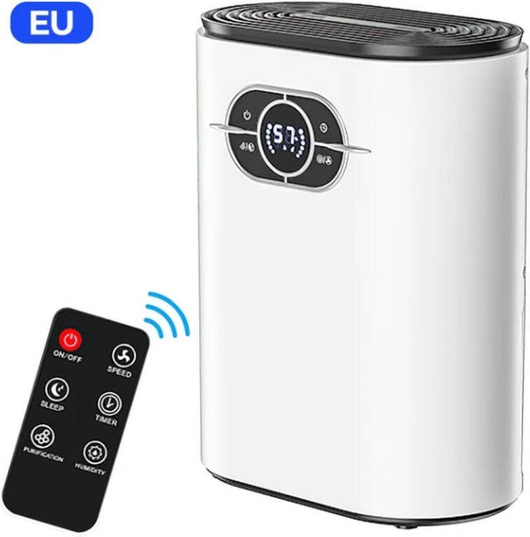 FortuneCommerce Luchtontvochtiger En Luchtreiniger Luchtontvochtiger Slaapkamer Luchtontvochtigers Dehumidifier Draagbare Ontvochtiger Draagbare Luchtreiniger Premium Ontvochtiger