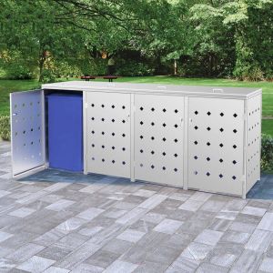 ForYou Prolenta Premium Containerberging vierdubbel 240 L roestvrij staal