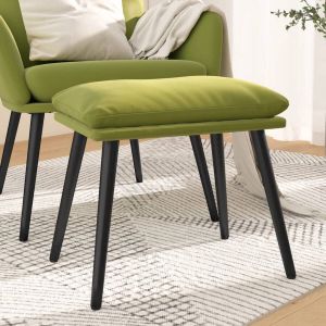 ForYou Prolenta Premium Voetenbank 45x29 5x39 cm fluweel lichtgroen