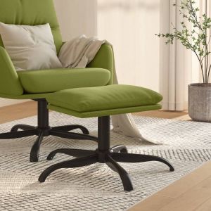 ForYou Prolenta Premium Voetenbank 60x60x39 cm fluweel lichtgroen