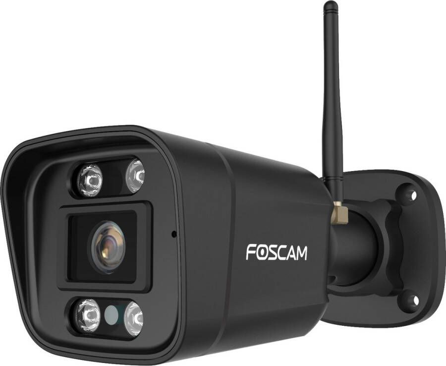 Foscam V5P Beveiligingscamera 3K 5MP dual-band WiFi camera met geluid- en lichtalarm Zwart