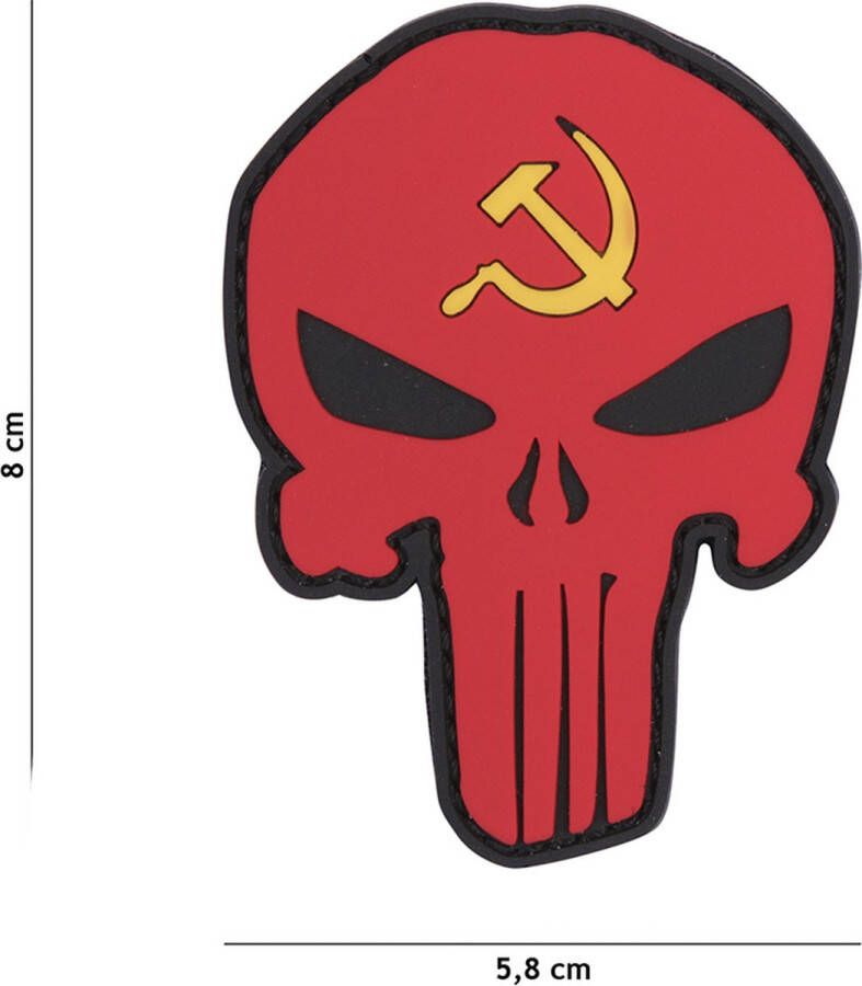 Fostex Embleem 3D PVC Punisher Rusland hamer en Sikkel