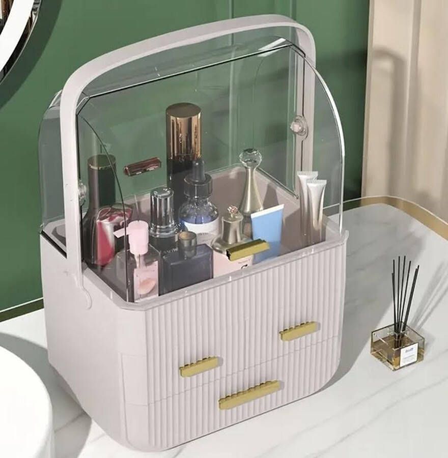 FR Service Make Up Organizer – Ladekastje – Sieraden Houder Roze make-up organizers make-up bakjes make up set make up kastje make up organizer transparant beautycase beauty organizer skincare organizer parfum organizer