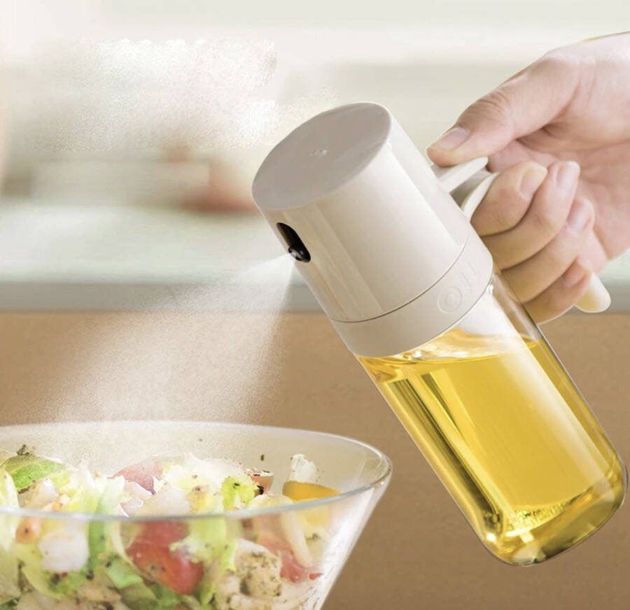 FR Service Olijfolie sprayer glazen oliefles Olie en azijnstel Olie Diffuser Oliesprayer Olijfolie Verstuiver Azijnspray Olie Pomp Bakspray glas Navulbaar oil spray Olijfolie Fles 250 ml oliefles glas bbq spray – Olijfolie