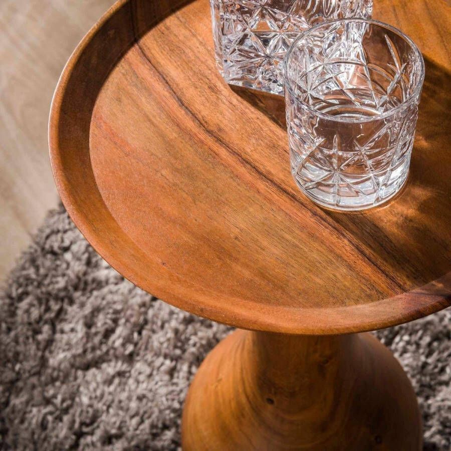 Fraaai Anantoli ronde bijzettafel Ø35 cm naturel