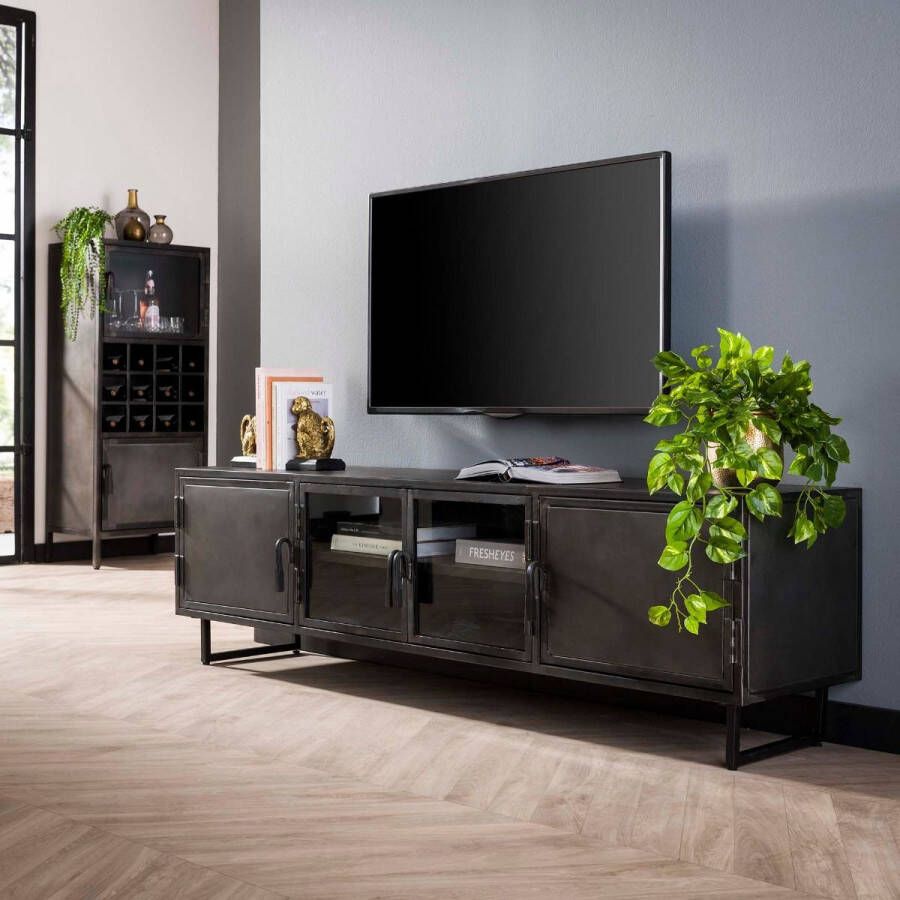 Fraaai Evan tv-meubel metaal 180 cm