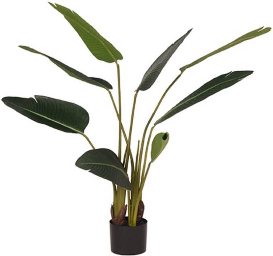LABEL51 Kunstplant Strelitzia 70x70x100 cm Groen Kunststof